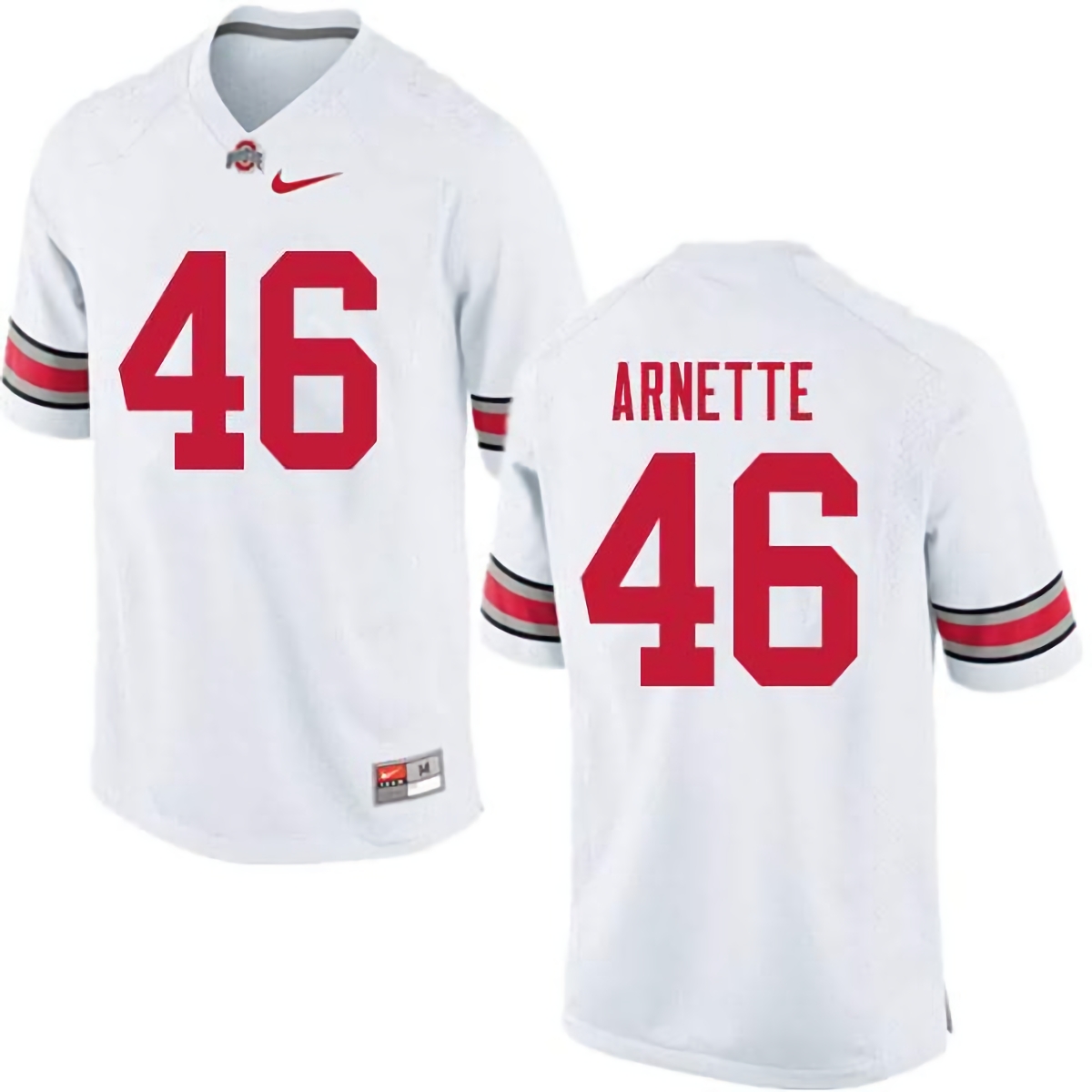 Damon Arnette Ohio State Buckeyes Men's NCAA #46 Nike White College Stitched Football Jersey BBD7356UT